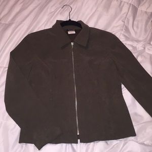 Dark green jacket with collar
